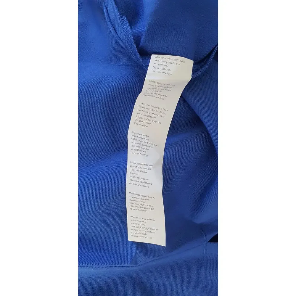Fabletics NWOT Helix Scrub Top V-neck Mens 3X Royal Blue Lightweight READ